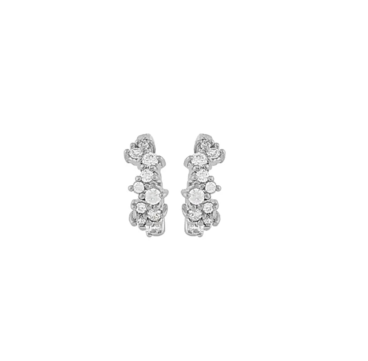 Drop Tassle Hoop Stud Earrings Set 3pcs