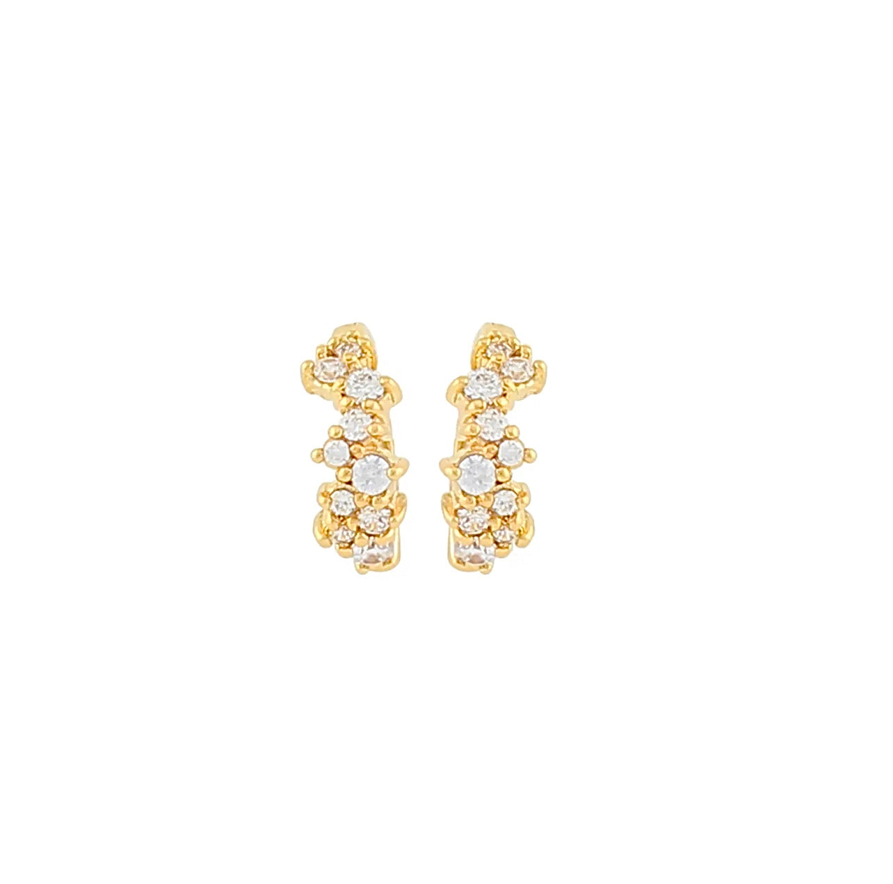 Drop Tassle Hoop Stud Earrings Set 3pcs
